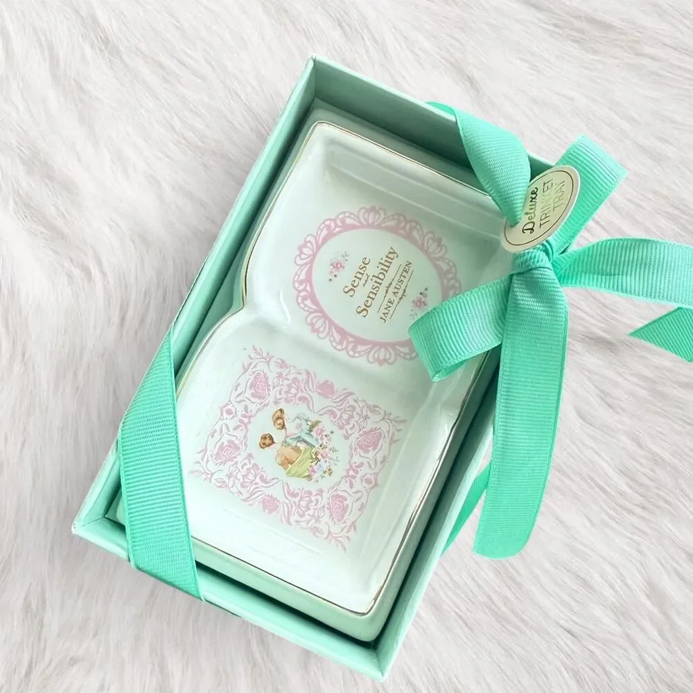 Jane Austen Sense and Sensibility book-shaped trinket tray NEW Bookish Whimsy
